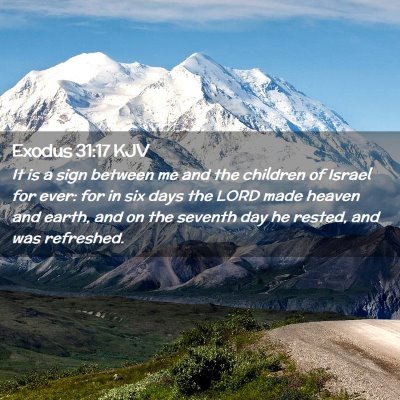 Exodus 31:17 KJV Free Bible Images