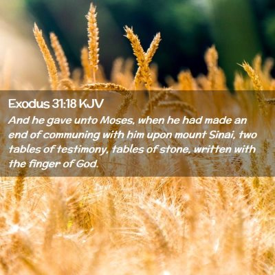 Exodus 31:18 KJV Free Bible Images