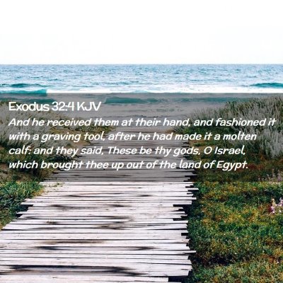 Exodus 32:4 KJV Free Bible Images