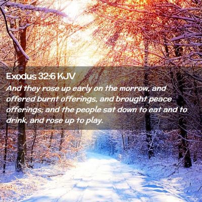 Exodus 32:6 KJV Free Bible Images