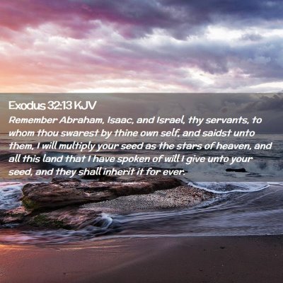 Exodus 32:13 KJV Free Bible Images