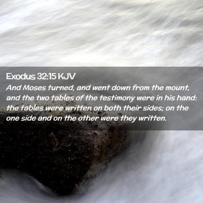 Exodus 32:15 KJV Free Bible Images