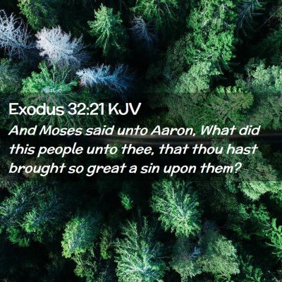 Exodus 32:21 KJV Free Bible Images