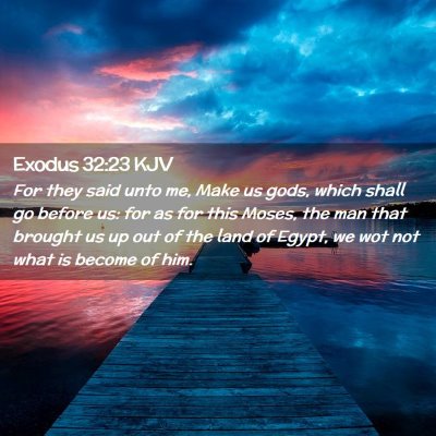 Exodus 32:23 KJV Free Bible Images