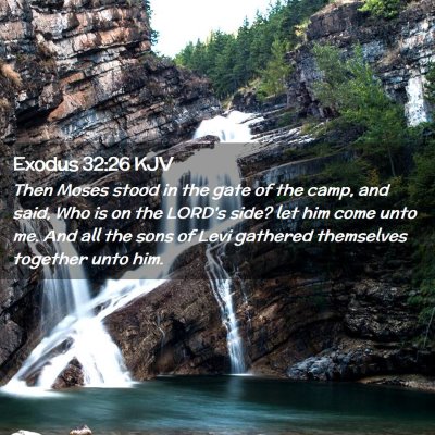 Exodus 32:26 KJV Free Bible Images