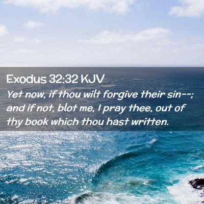 Exodus 32:32 KJV Free Bible Images