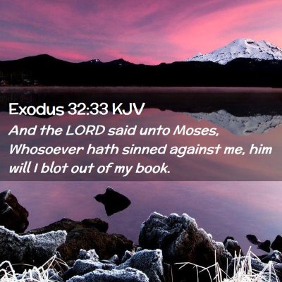 Exodus 32:33 KJV Free Bible Images