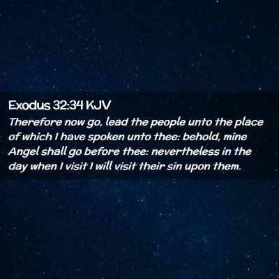 Exodus 32:34 KJV Free Bible Images