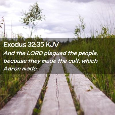 Exodus 32:35 KJV Free Bible Images