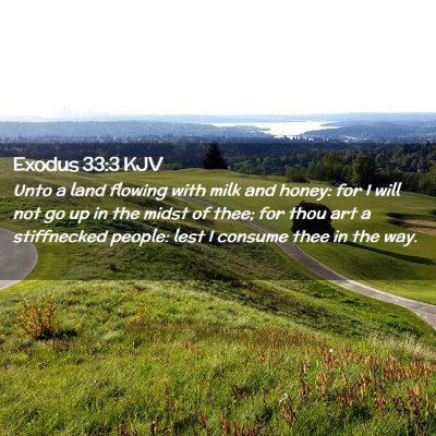 Exodus 33:3 KJV Free Bible Images