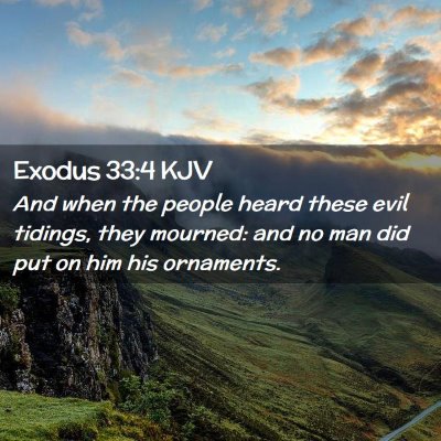 Exodus 33:4 KJV Free Bible Images