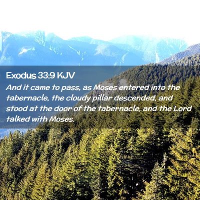 Exodus 33:9 KJV Free Bible Images