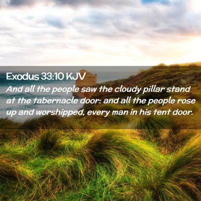 Exodus 33:10 KJV Free Bible Images