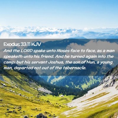 Exodus 33:11 KJV Free Bible Images