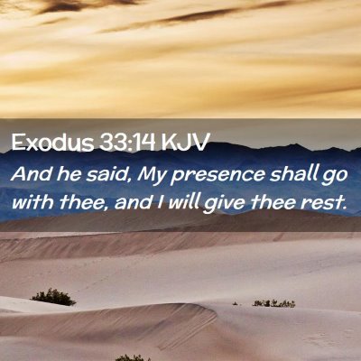 Exodus 33:14 KJV Free Bible Images