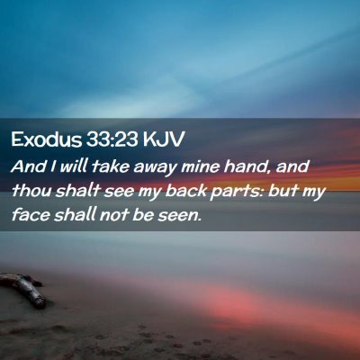 Exodus 33:23 KJV Free Bible Images