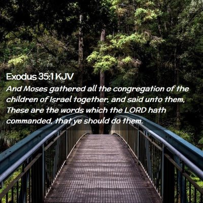 Exodus 35:1 KJV Free Bible Images