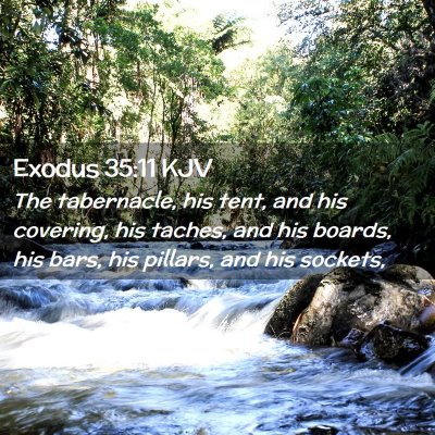 Exodus 35:11 KJV Free Bible Images