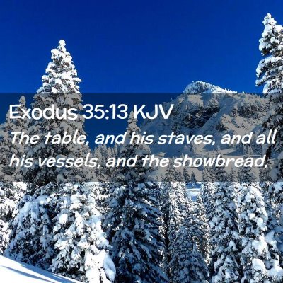 Exodus 35:13 KJV Free Bible Images