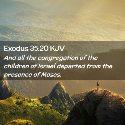 Exodus 35:20 KJV Free Bible Images