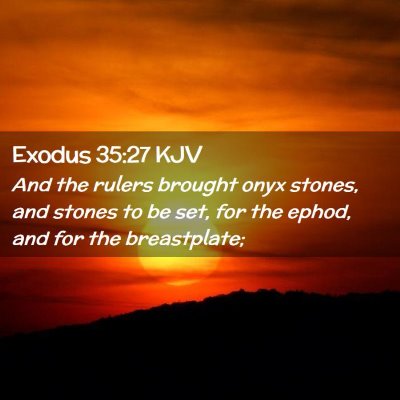 Exodus 35:27 KJV Free Bible Images