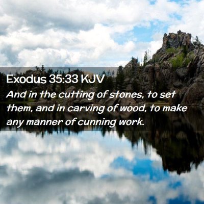 Exodus 35:33 KJV Free Bible Images