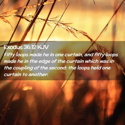 Exodus 36:12 KJV Free Bible Images