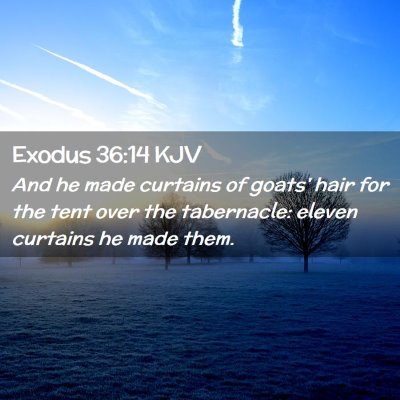 Exodus 36:14 KJV Free Bible Images