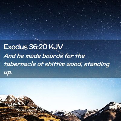 Exodus 36:20 KJV Free Bible Images