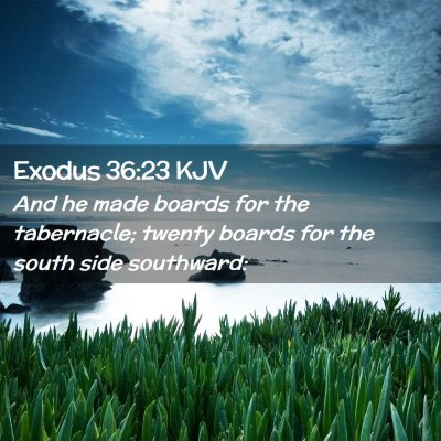 Exodus 36:23 KJV Free Bible Images