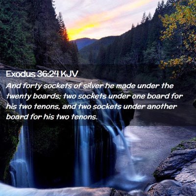 Exodus 36:24 KJV Free Bible Images