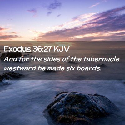 Exodus 36:27 KJV Free Bible Images