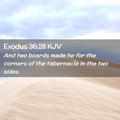 Exodus 36:28 KJV Free Bible Images