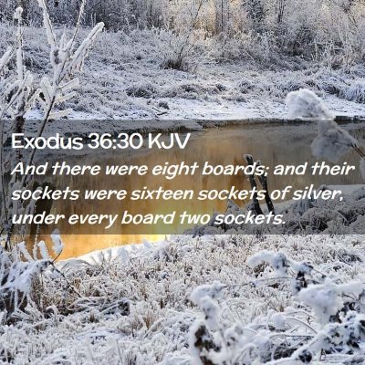 Exodus 36:30 KJV Free Bible Images