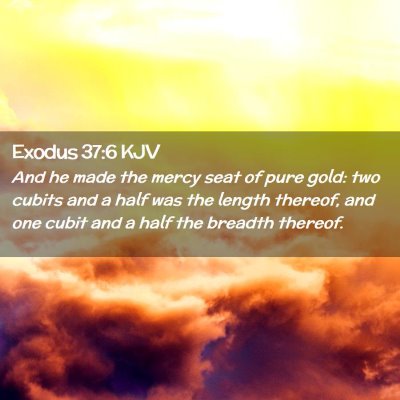 Exodus 37:6 KJV Free Bible Images