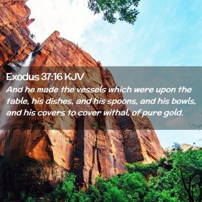 Exodus 37:16 KJV Free Bible Images