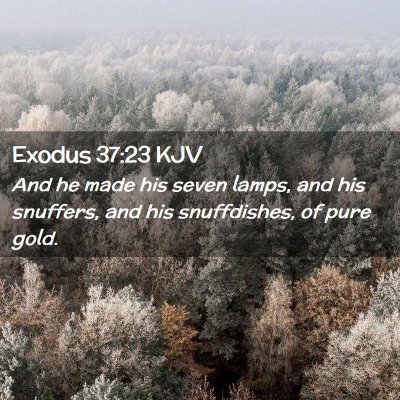 Exodus 37:23 KJV Free Bible Images