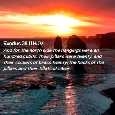 Exodus 38:11 KJV Free Bible Images