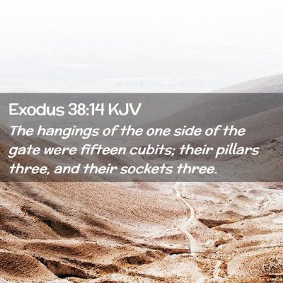 Exodus 38:14 KJV Free Bible Images