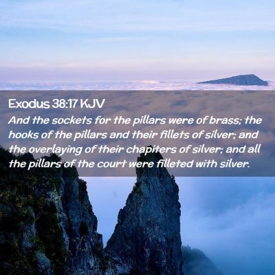 Exodus 38:17 KJV Free Bible Images