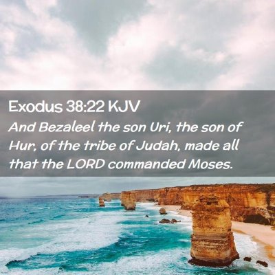 Exodus 38:22 KJV Free Bible Images