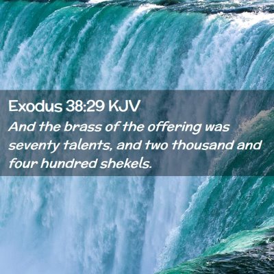 Exodus 38:29 KJV Free Bible Images