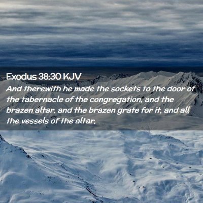 Exodus 38:30 KJV Free Bible Images