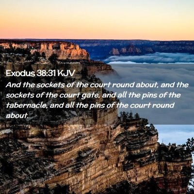 Exodus 38:31 KJV Free Bible Images