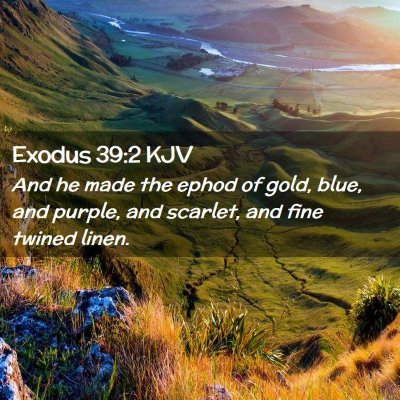 Exodus 39:2 KJV Free Bible Images