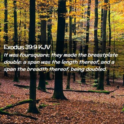 Exodus 39:9 KJV Free Bible Images