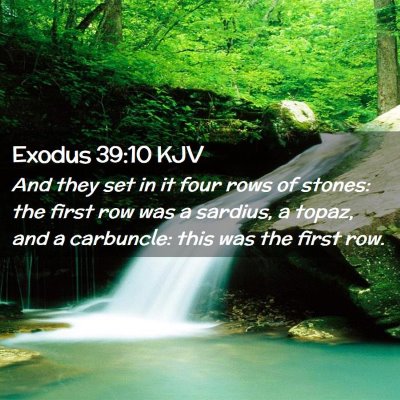 Exodus 39:10 KJV Free Bible Images