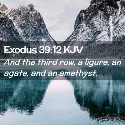 Exodus 39:12 KJV Free Bible Images