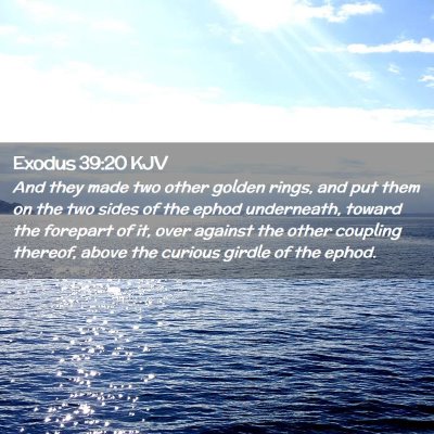 Exodus 39:20 KJV Free Bible Images