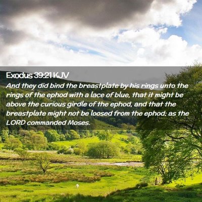 Exodus 39:21 KJV Free Bible Images